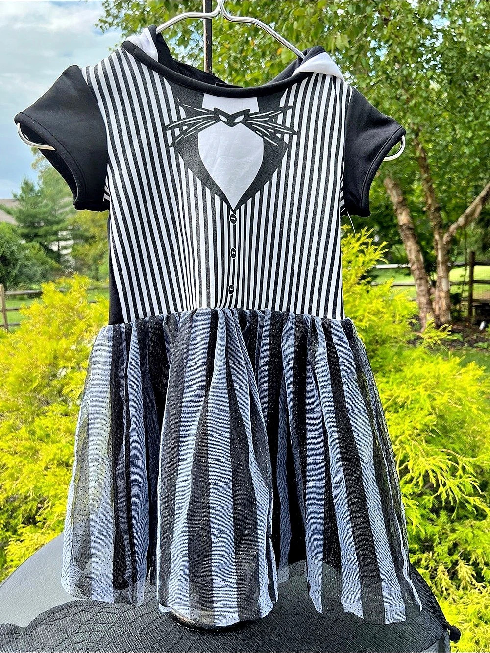 Disney Nightmare Before Christmas Jack Skellington Halloween Costume Dress 6/6X